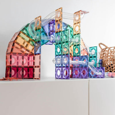 Connetix Pastel Knikkerbaan Set - 106 Stuks