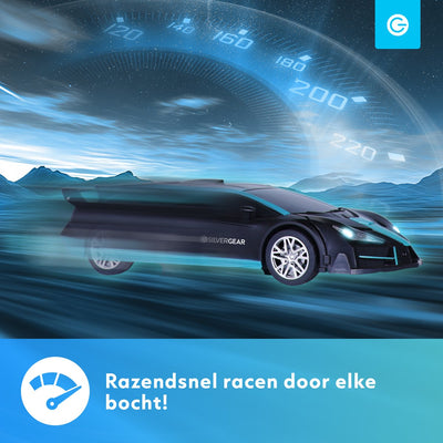 Silvergear Transformeerbare RC Auto voor Jongens - Zwart
