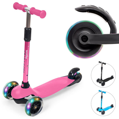 LifeGoods HappyStep - Kinderstep met Verlichte Wielen - Roze