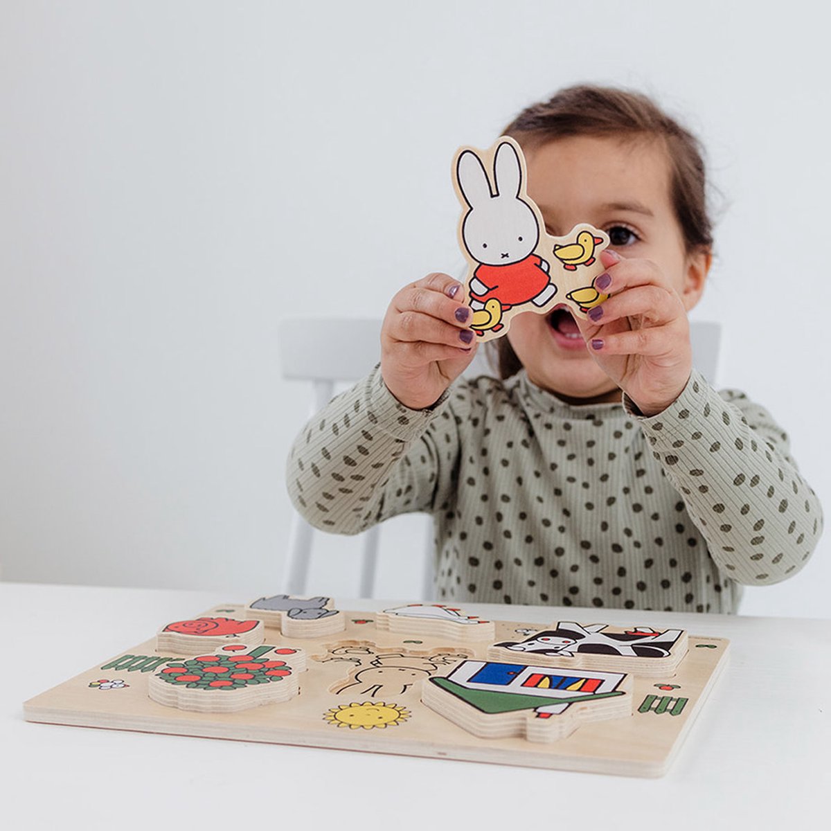 Bambolino Nijntje Houten Vormpuzzel - Educatief Speelgoed