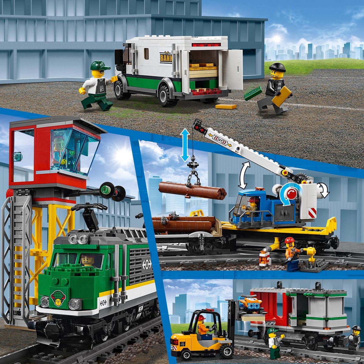 LEGO City Goederentrein met Afstandsbediening - 60198