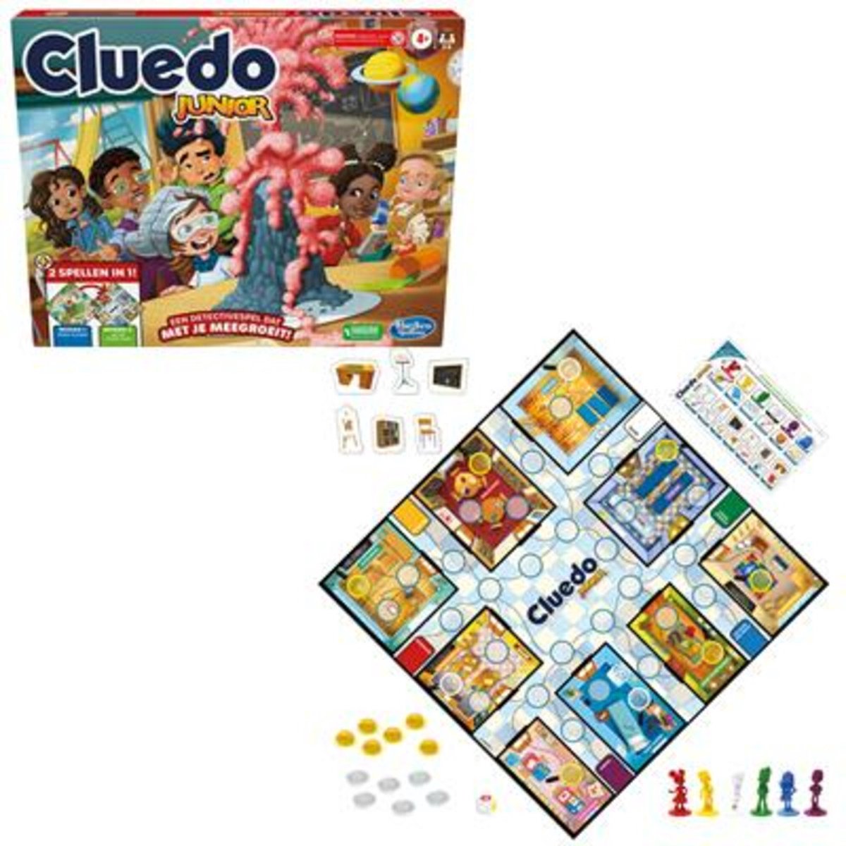 Hasbro Gaming Cluedo Junior - Spel van Deductie