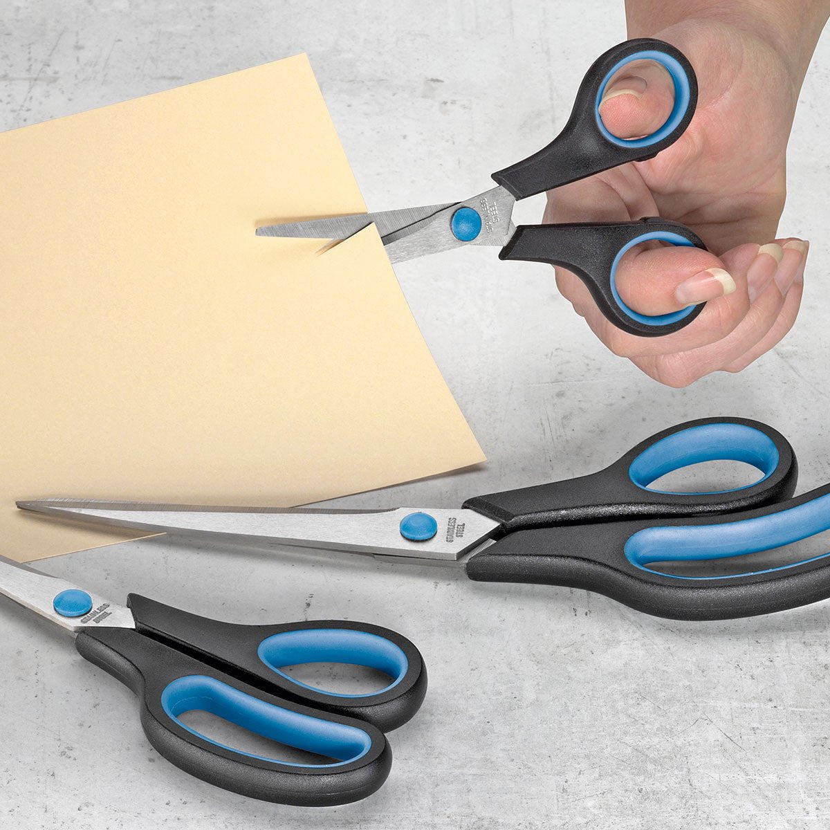 Westcott Easy Grip Roestvrijstalen Scharenset 3-delig