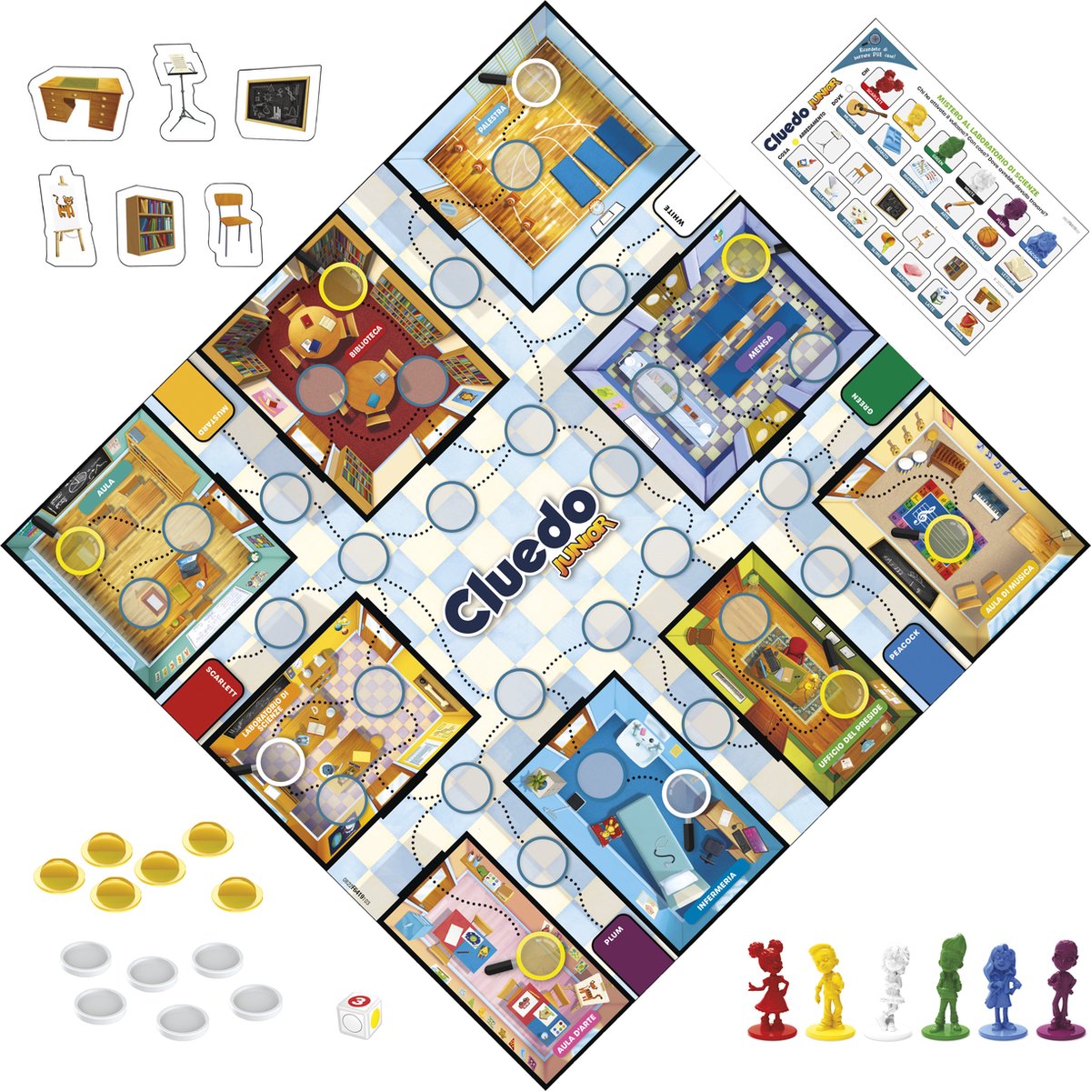 Hasbro Gaming Cluedo Junior - Spel van Deductie