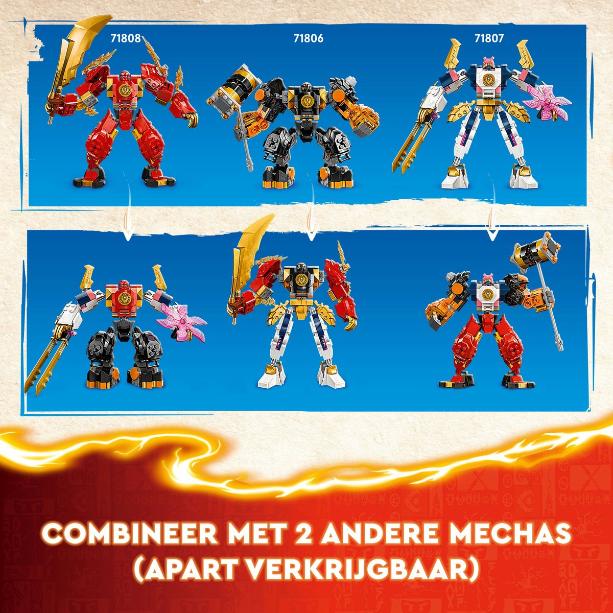 LEGO NINJAGO Kais Elementaire Vuurrrobot - 71808