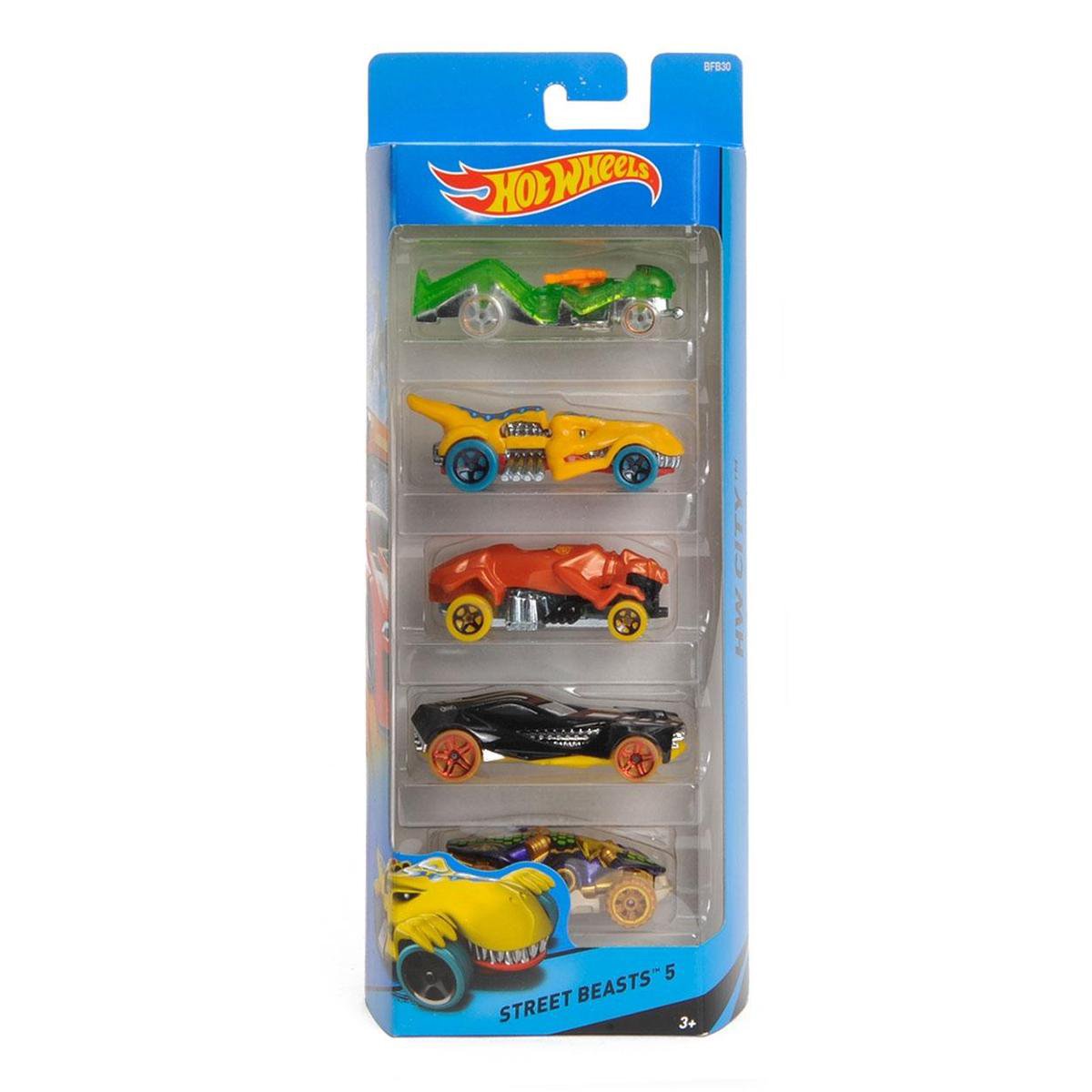Hot Wheels Cadeauset met 5 Stoere Auto's