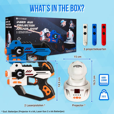 Silvergear Interactieve Lasergame Set met Projector