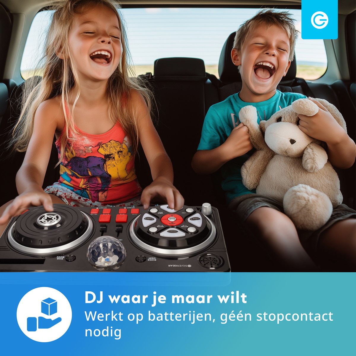 Silvergear DJ Set voor Kinderen - Mixconsole met Accessoires
