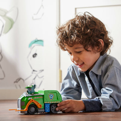 PAW Patrol Rocky's Recycleerwagen met Verzamelbare Figuur