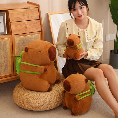 Klikkopers Pluche Capybara Knuffel - 26 CM - Kawaii Stijl