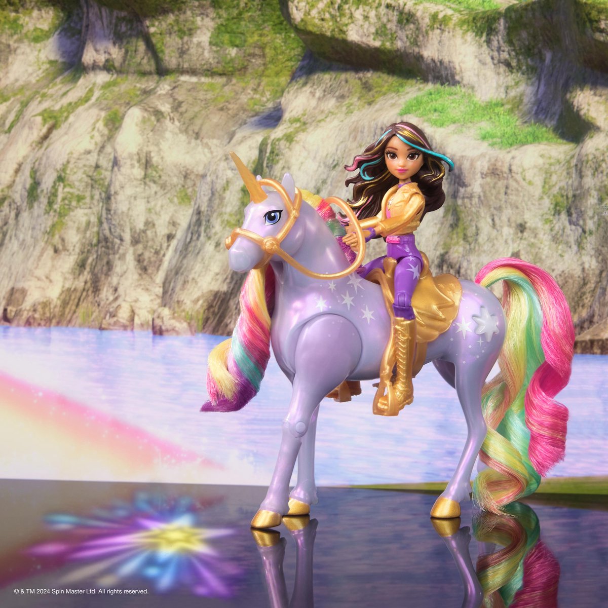 Unicorn Academy Sophia & Wildstar met Regenbooglicht