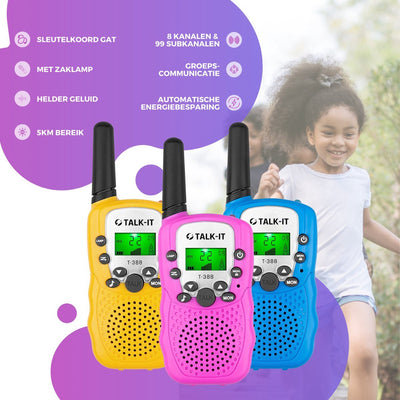 Media Evolution TALK-IT Walkie Talkies voor Kind & Volwassene