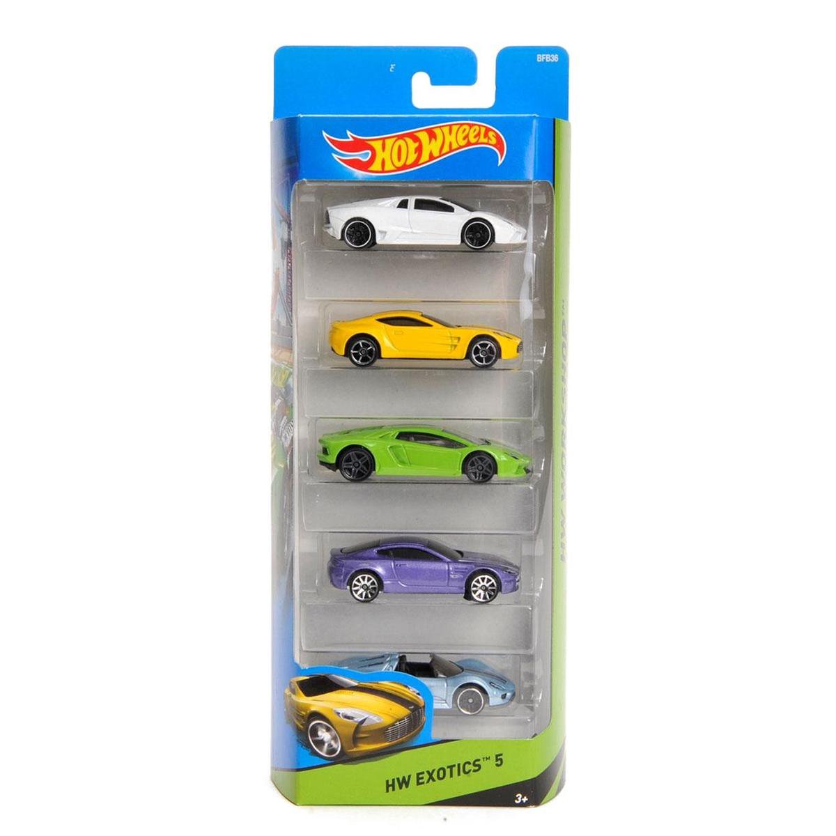 Hot Wheels Cadeauset met 5 Stoere Auto's