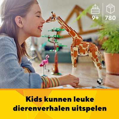 LEGO Creator Safari Dieren 3-in-1: Giraf, Leeuw & Gazellen