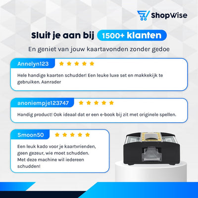 ShopWise Automatische Kaartenschudmachine op Batterijen