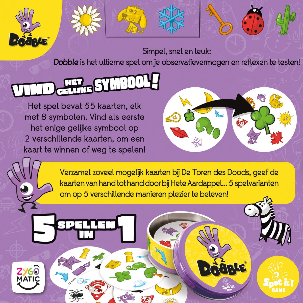 Zygomatic Dobble Classic Kaartspel