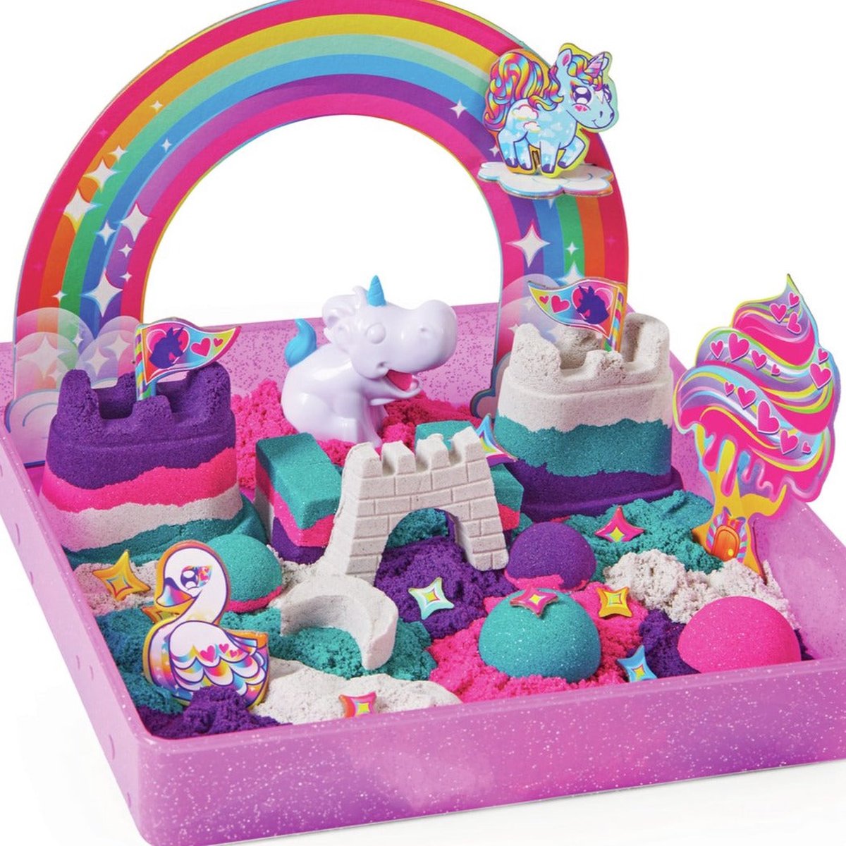 Kinetic Sand Shimmer Unicorn Kasteelset met 907g Zand