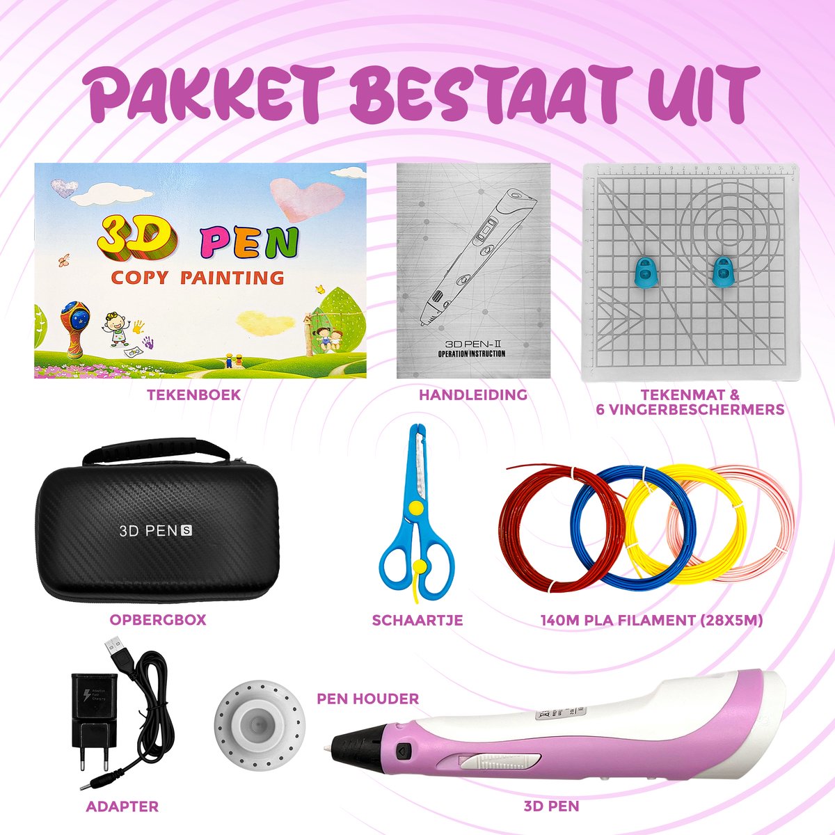 Fits4Kids Stylo 3D Starter Pack XXL - Inclusief Accessoires