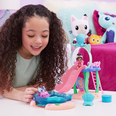 Gabby's Poppenhuis Cattastic Zwembad Speelset met Figuren