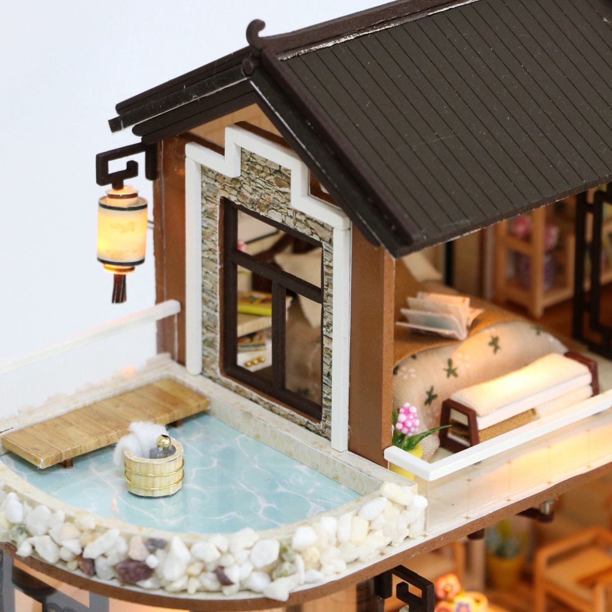 Crafts&Co Miniatuur Poppenhuis Kit - Nostalgic Village