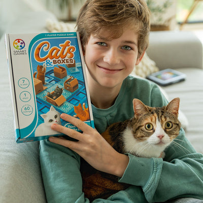 SmartGames CATS & BOXES - Uitdagend Doolhofspel