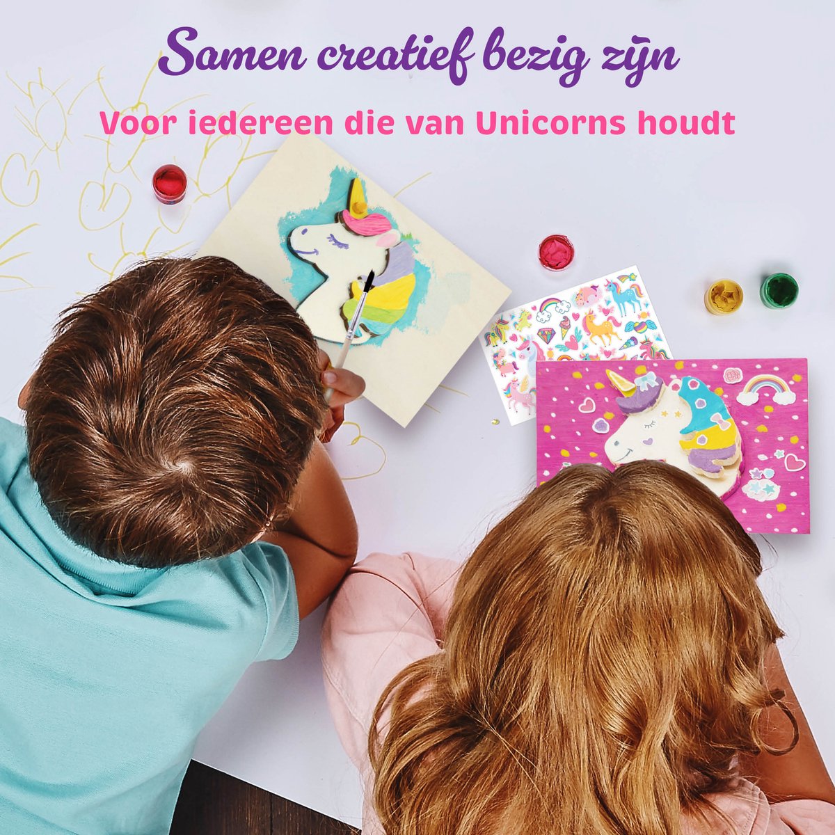 JOYA CREATIVE Unicorn Sieradendoosje DIY - Kindercraft Set