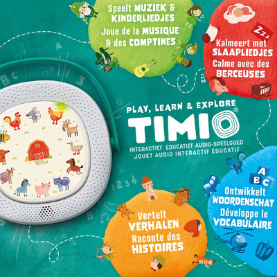 TIMIO Interactieve Audio Box + 5 Schijven - Educatief Speelgoed