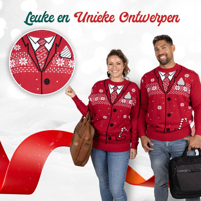 UglyXmas Foute Kersttrui Heren 'Keurig Noël' - Maat XL