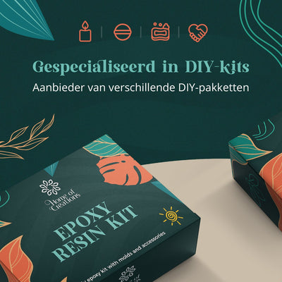 Home of Creations Epoxy Starterkit met Gietmallen