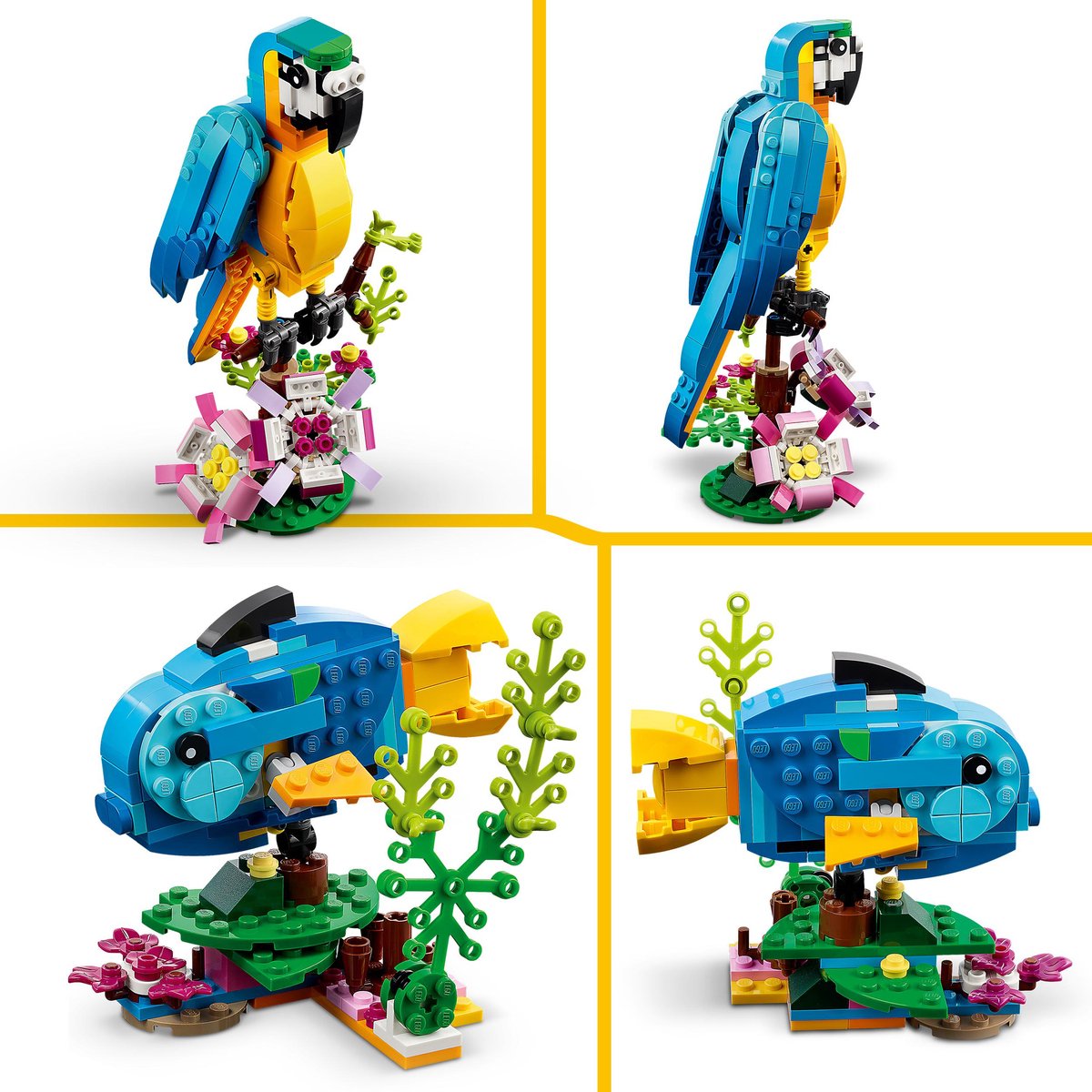 LEGO Creator 3in1 Exotische Papegaai en Meer - 31136