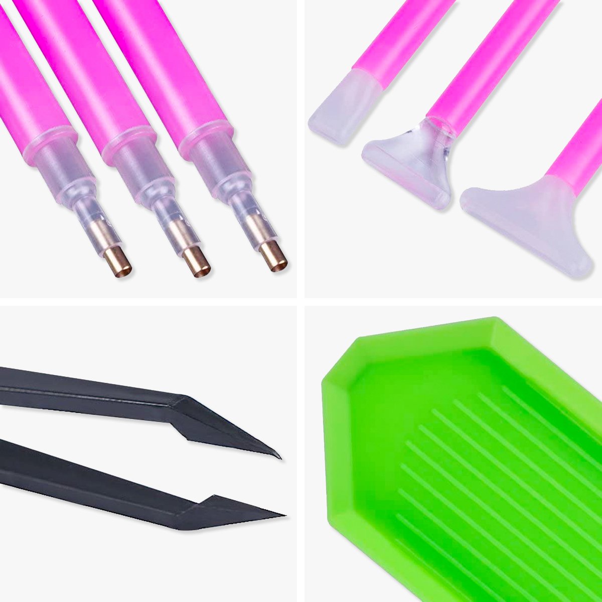 Happy Painter® Diamant Schilderen Set 48-delig met Opbergdoos