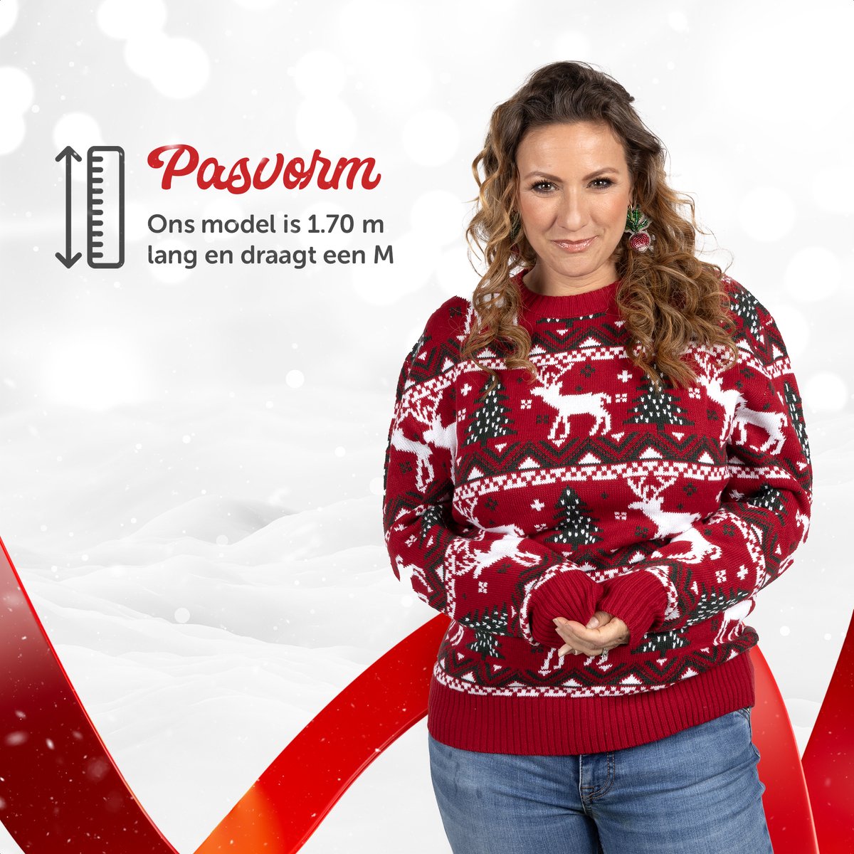 UglyXmas Cosy Noël Rood Kersttrui Unisex - Maat XL