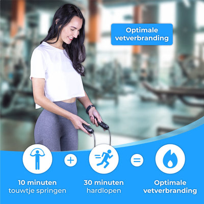 Nuvance Professioneel Springtouw met Opbergzak en E-book