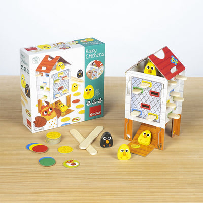 Goula Vrolijke Kip Houten Activiteitenspel