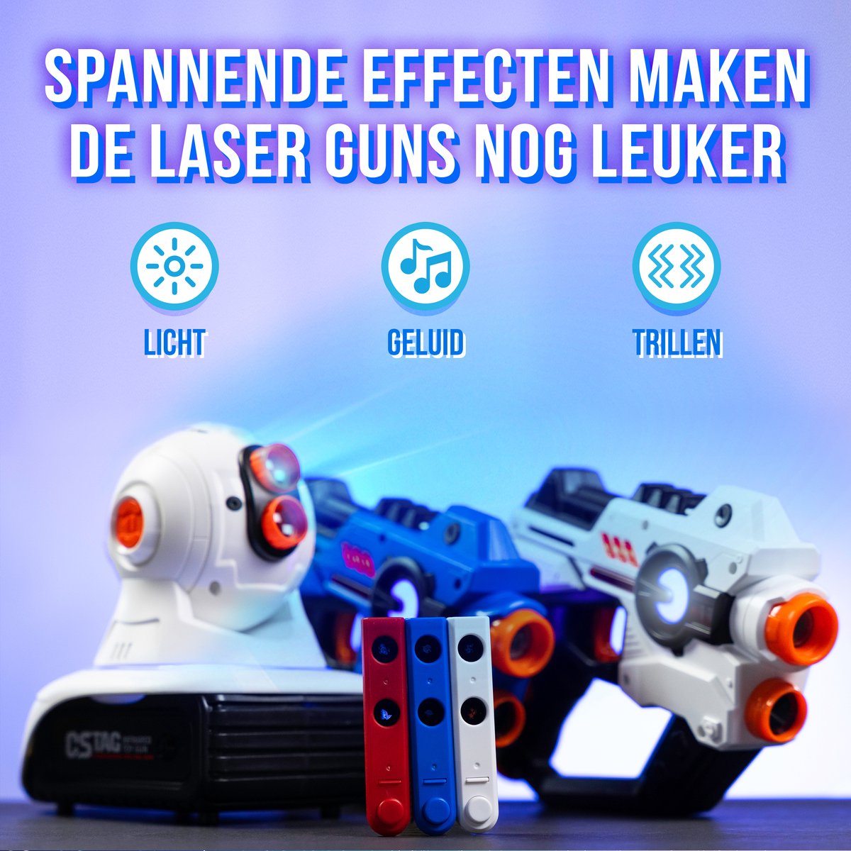 Silvergear Interactieve Lasergame Set met Projector