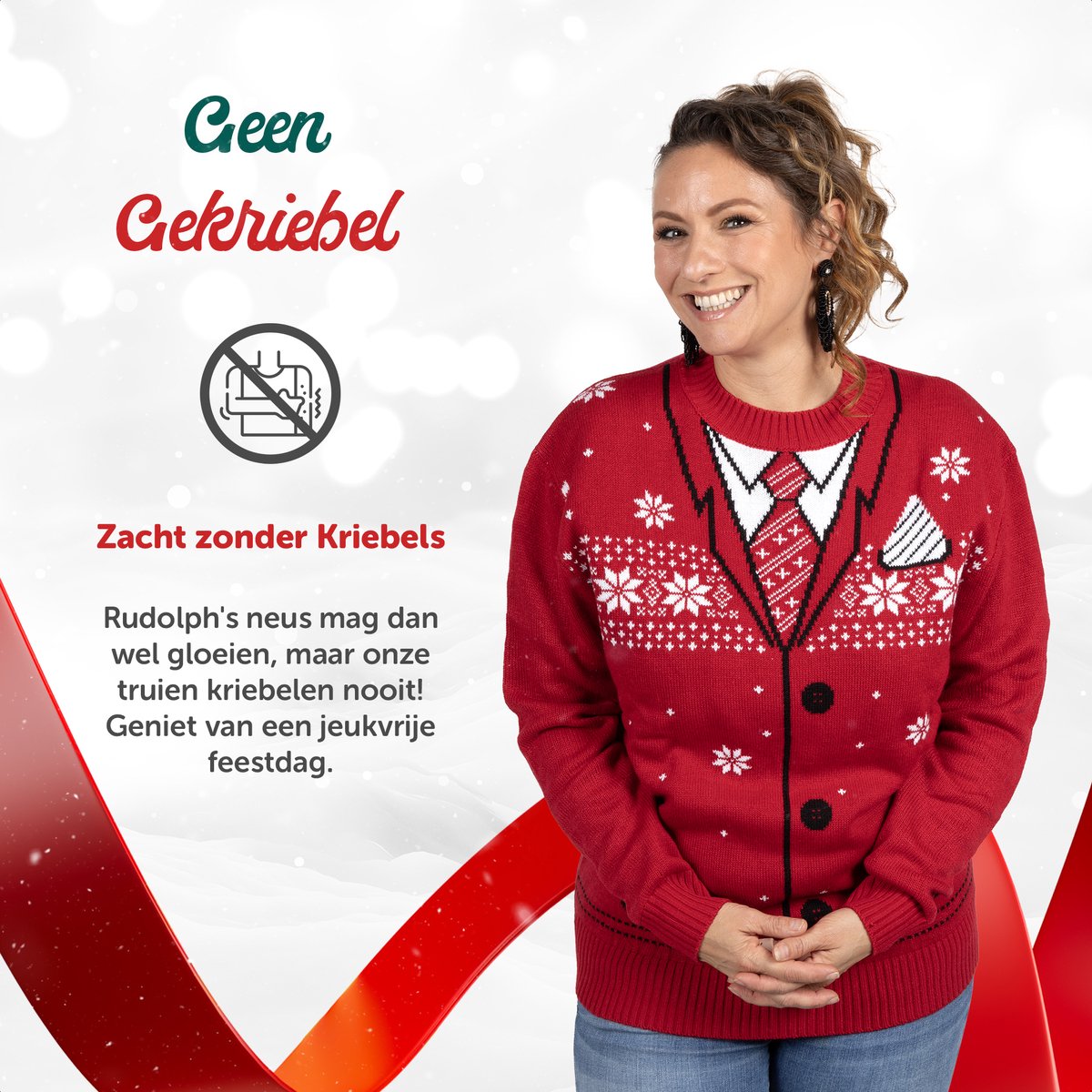 UglyXmas Foute Kersttrui Heren 'Keurig Noël' - Maat XL