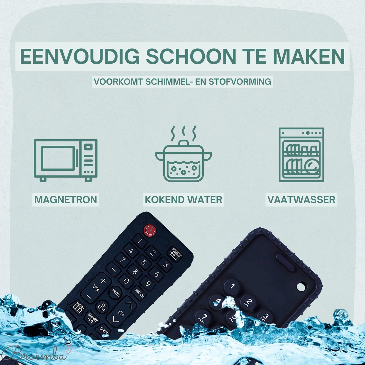 Broemba Baby Telefoon & Afstandsbediening - Bijtringen Siliconen