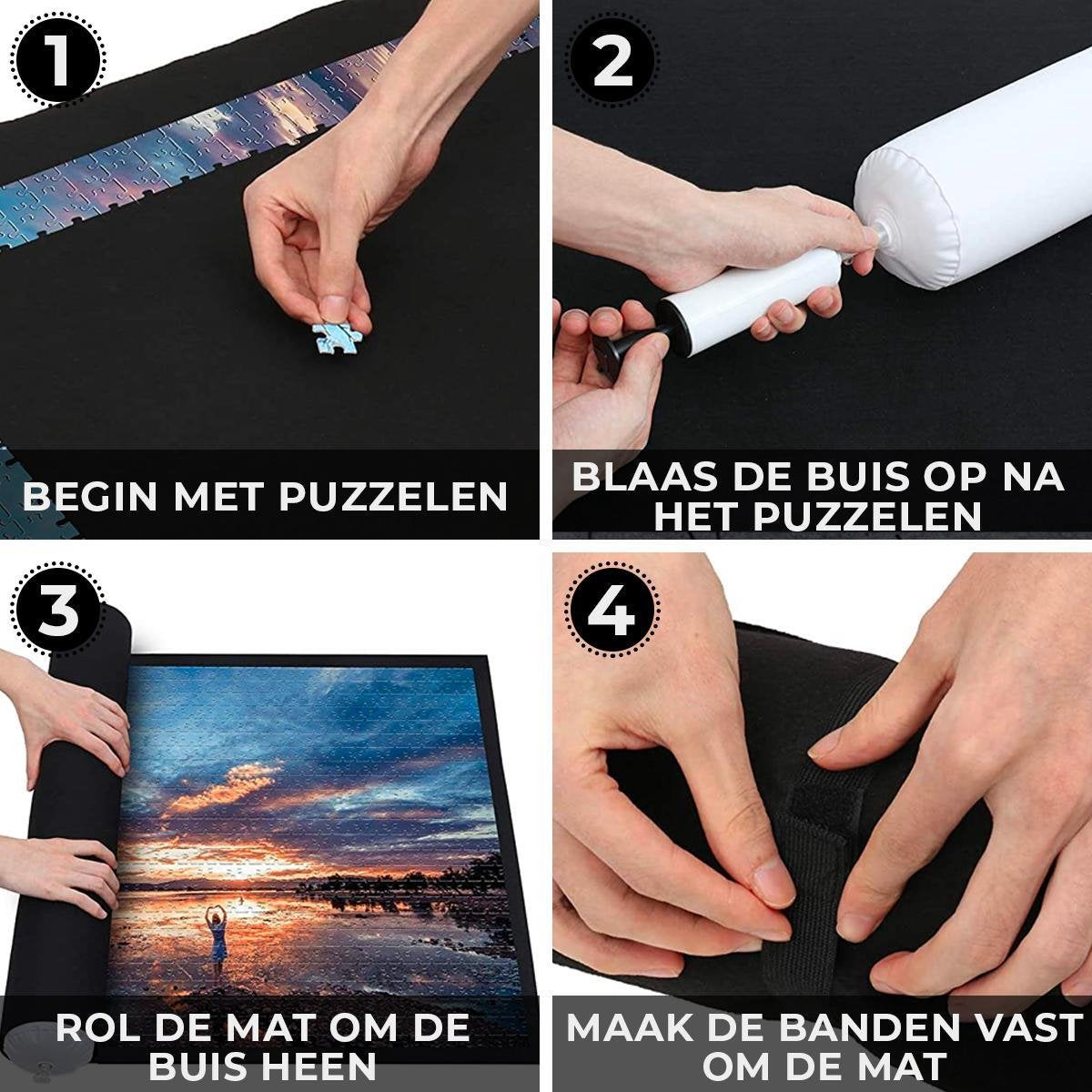 Sans marque Premium Puzzelmat voor 500-1500 Stukjes