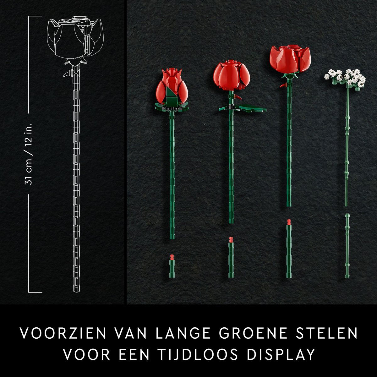 LEGO Icons Bloemenboeket Rozenbouwset - 10328