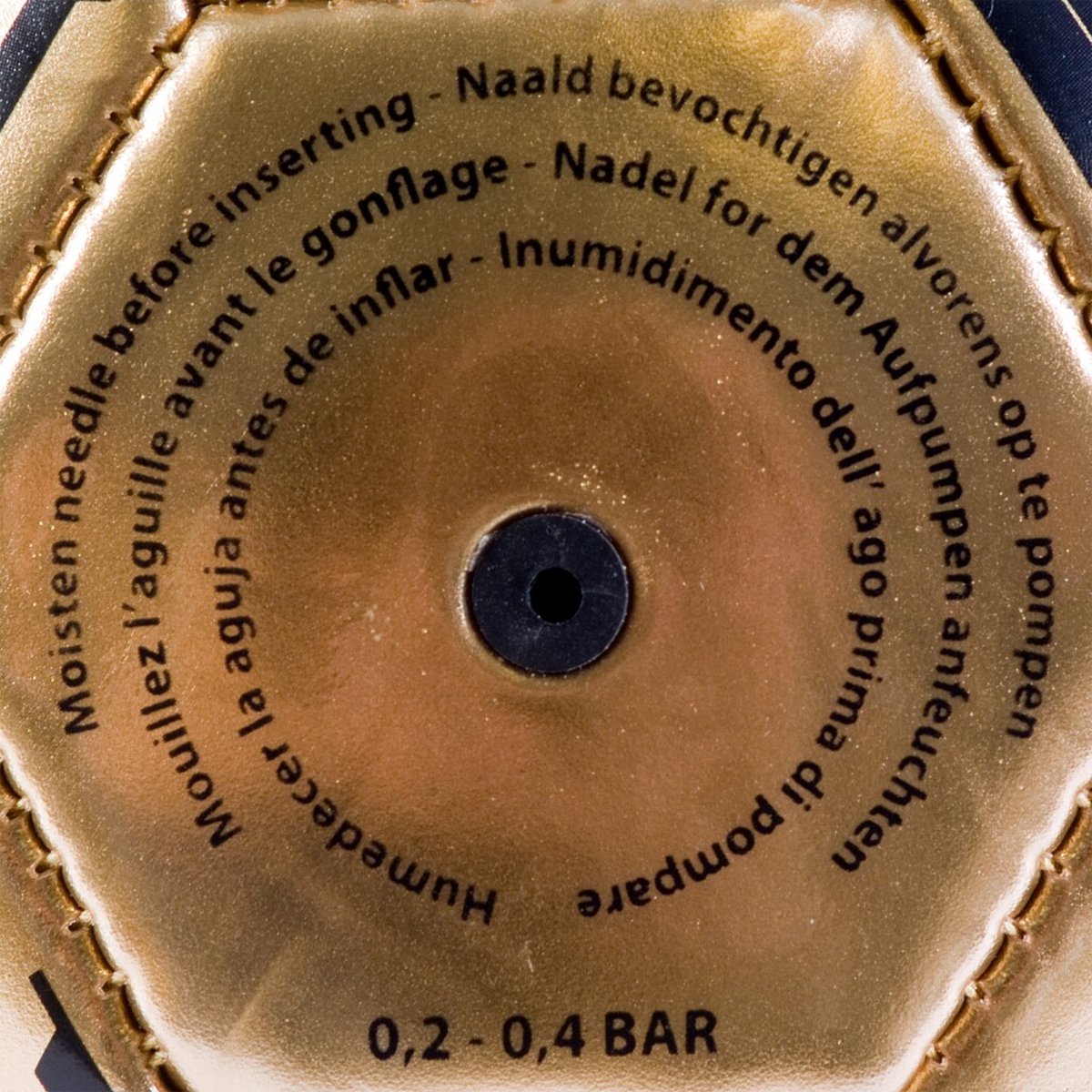 SportX Gouden Metallic Voetbal 330-350gr - 2008510