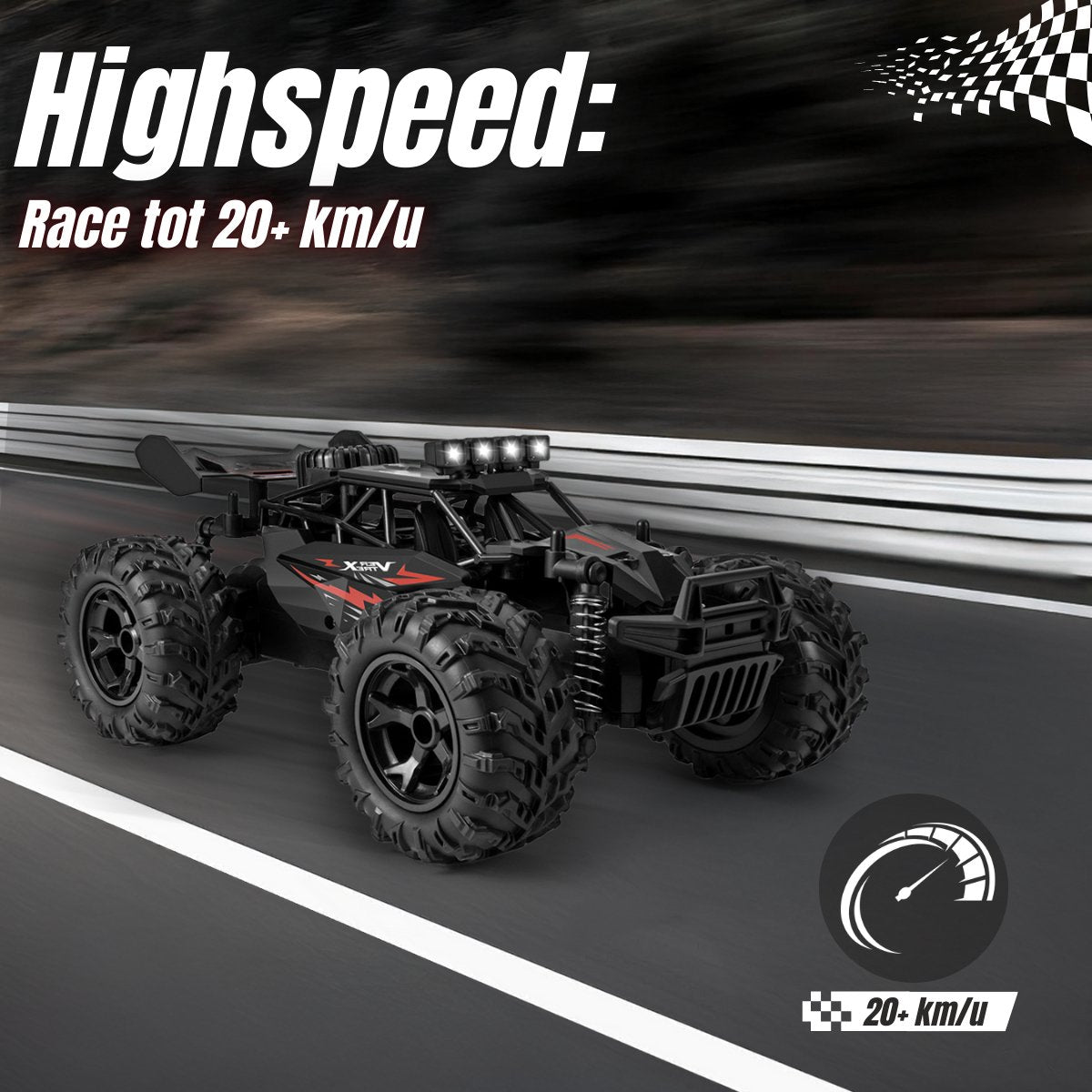 VERTREX Turbo V12 RC Auto voor Volwassenen & Kinderen