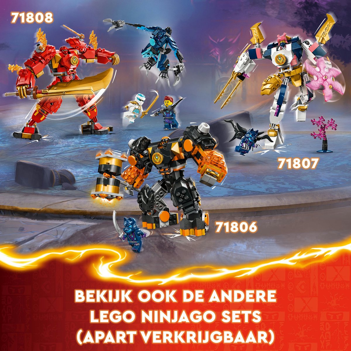 LEGO NINJAGO Elementaire Aardrobot van Cole - 71806