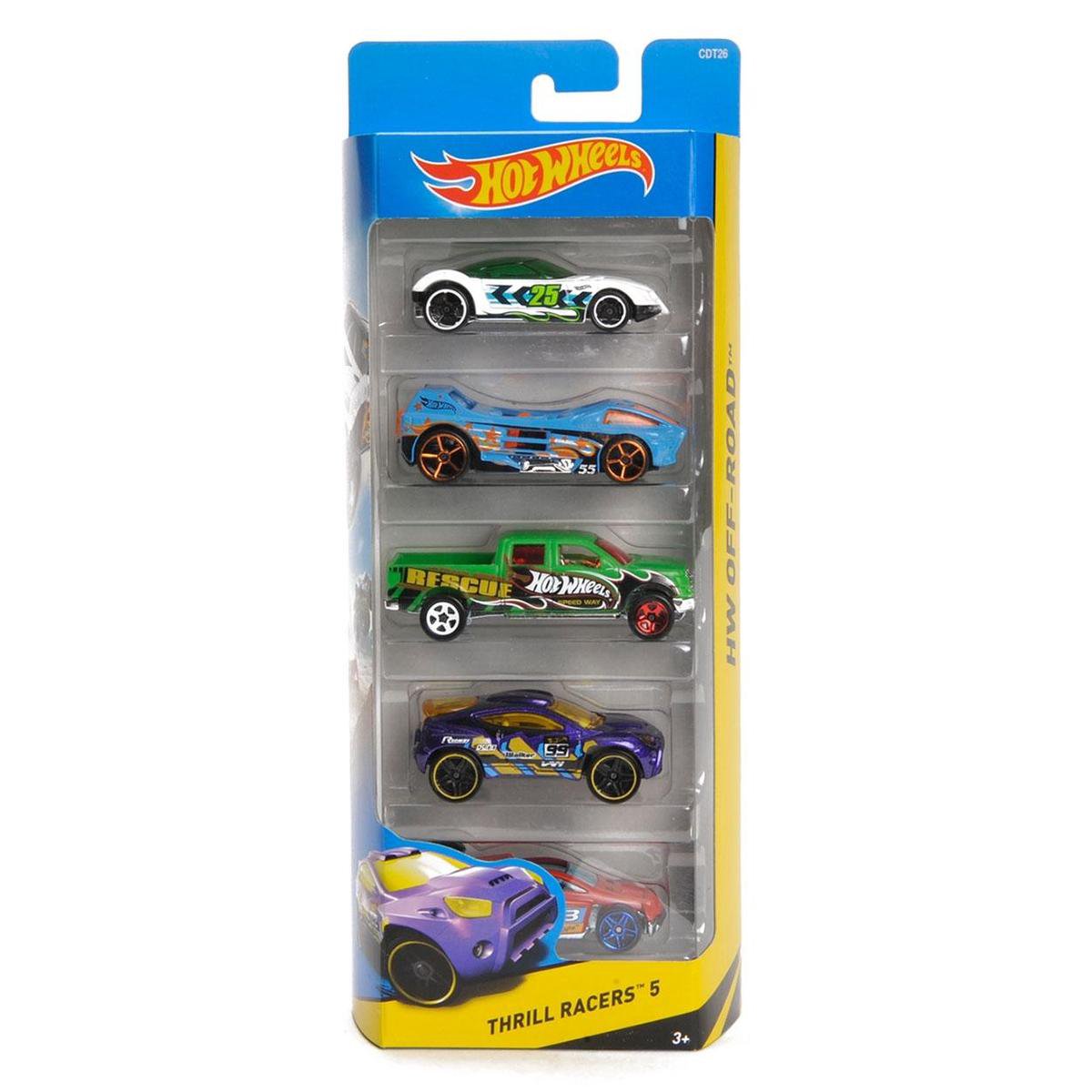 Hot Wheels Cadeauset met 5 Stoere Auto's
