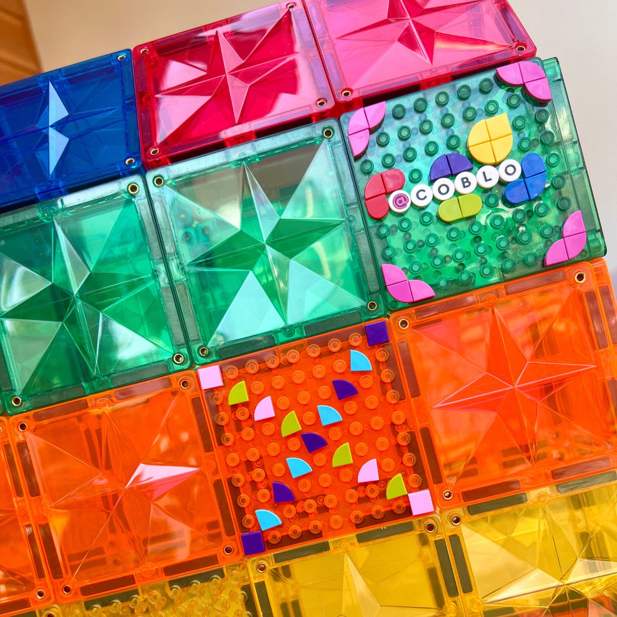 COBLO Magnetische Bouwstenen 12-delig - Montessori Speelgoed