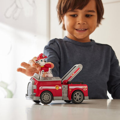 PAW Patrol Marcus' Brandweerwagen met Verzamelbare Figuur