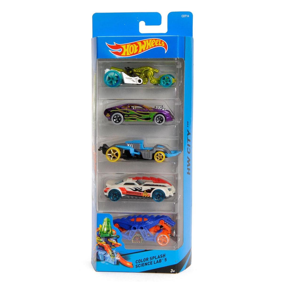 Hot Wheels Cadeauset met 5 Stoere Auto's