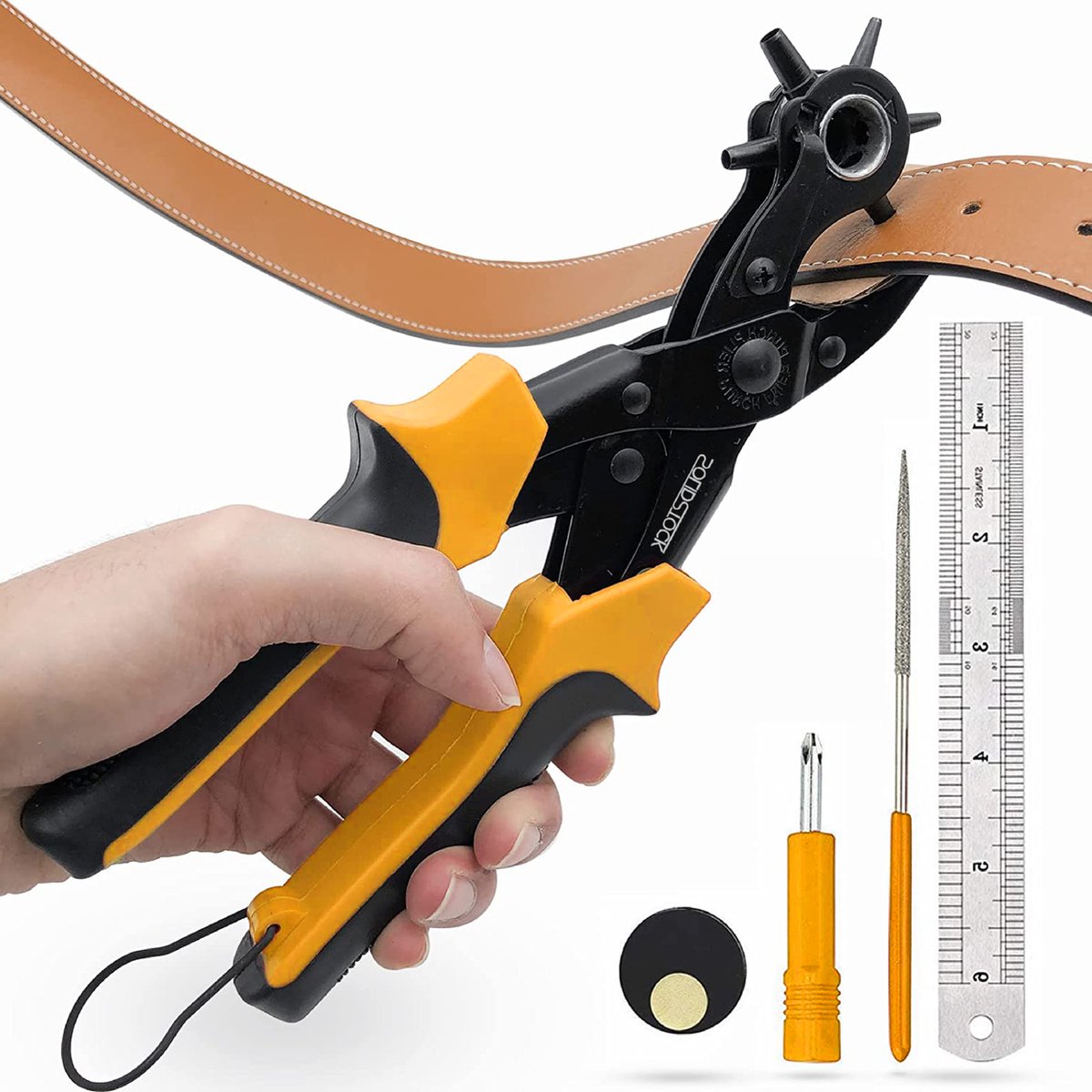 SolidStock Professionele Gaatjestang voor Riemen