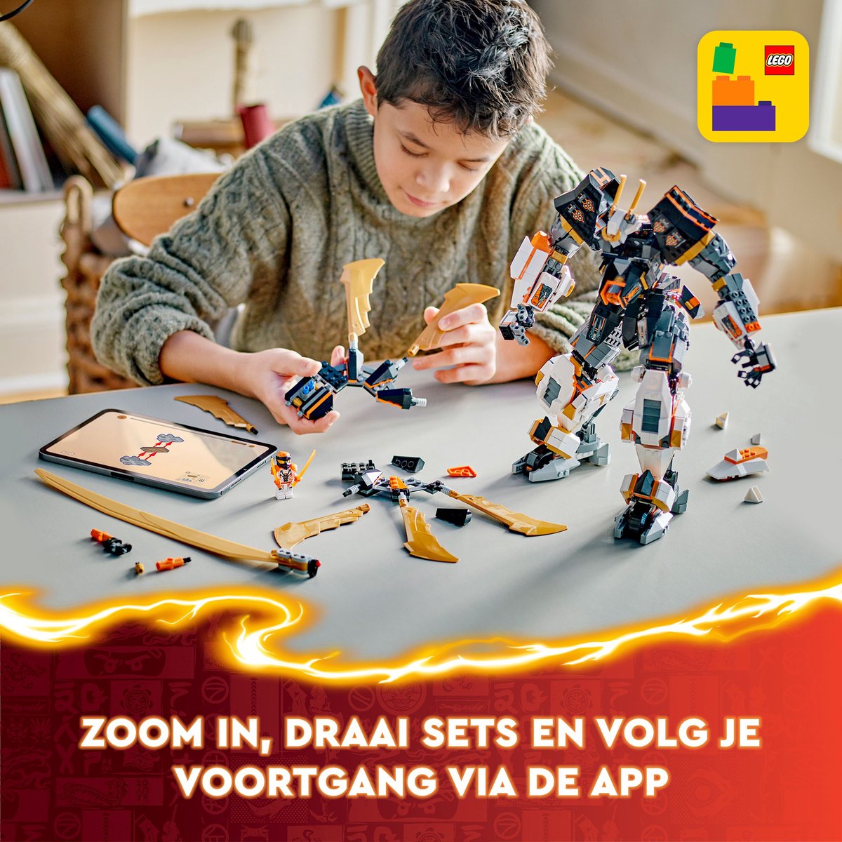 LEGO NINJAGO Cole's Reusachtige Drakenrobot - 71821