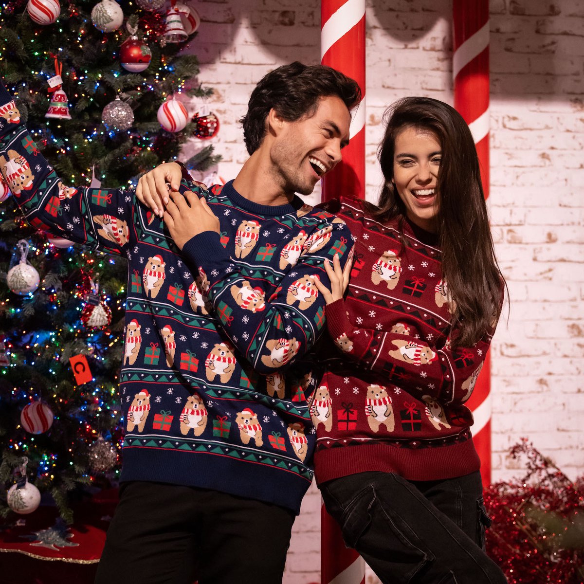 JAP Kersttrui Ugly Christmas Beer Cadeau Unisex M - Donkerblauw