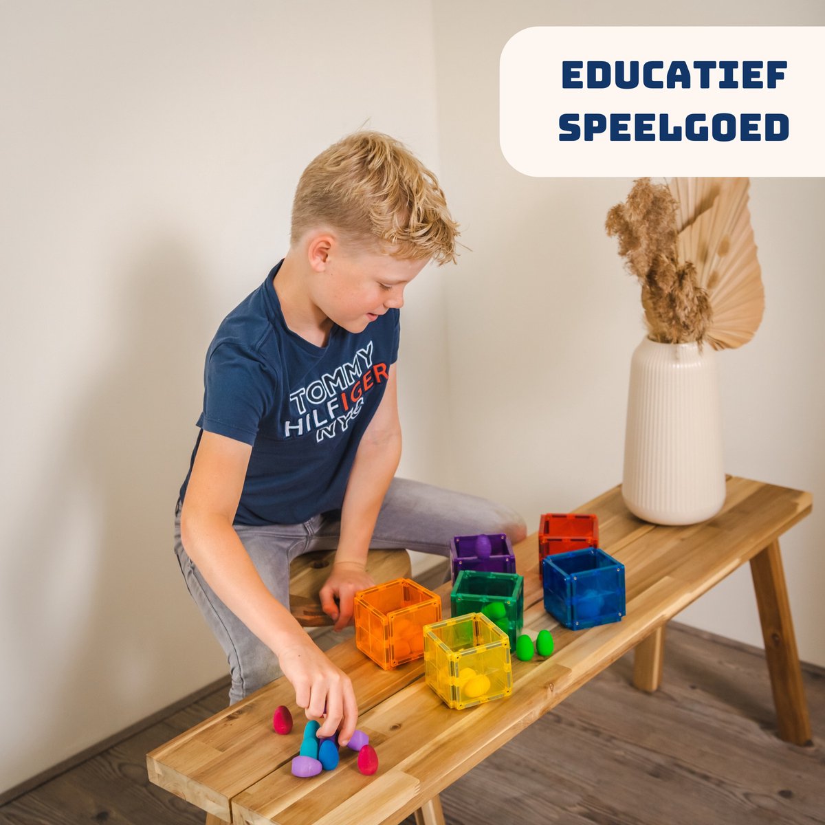 COBLO Classic Magnetisch Speelgoed 35-delig met Opbergzak